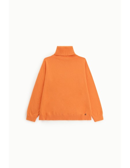 Camisola de gola alta, corte regular, com bainha e punhos canelados Dixie