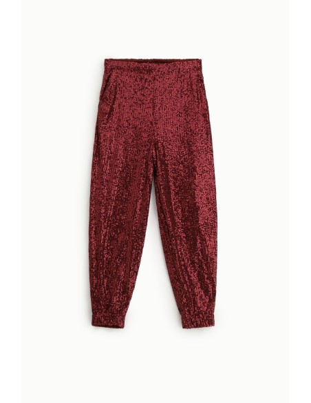 Calças de jogging com lantejoulas e barra elástica Dixie