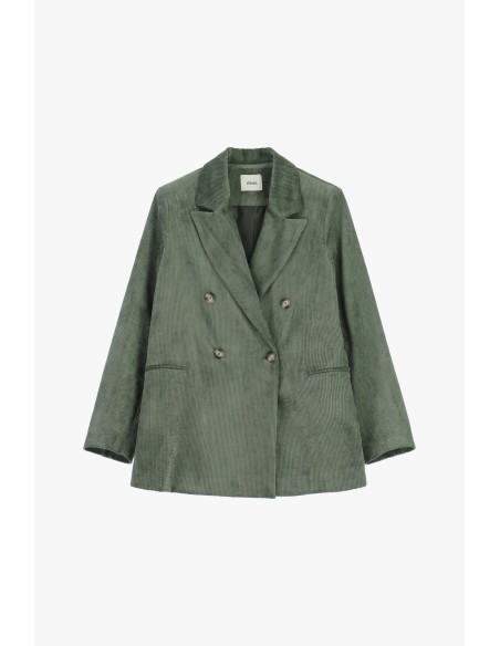 Blazer Cruzado Em Veludo Cotelê Dixie - Vestiti Firmati Life Smiles