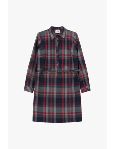 Abito Corto A Quadri Con Cintura E Collo Classico Dixie - Vestiti F... 2