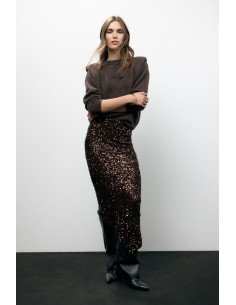 Gonna Asimmetrica Con Paillettes Taglio Geometrico Dixie - Vestiti ... 2