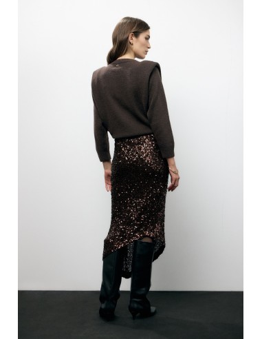 Gonna Asimmetrica Con Paillettes Taglio Geometrico Dixie - Vestiti ...