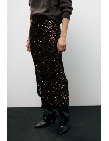 Gonna Asimmetrica Con Paillettes Taglio Geometrico Dixie - Vestiti ...