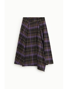 Gonna A Quadri Con Pieghe Asimmetriche Dixie - Vestiti Firmati Life... 2