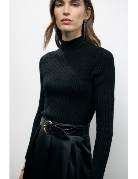 Maglia Dolcevita Con Lavorazione A Costine Dixie - Vestiti Firmati ...