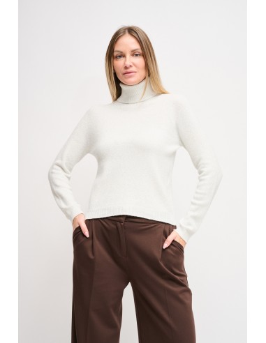 Camisola em lurex com gola alta Maryley