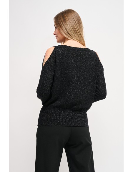 Malha em Lurex com Cut-out Maryley