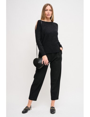 Camisola em lurex com cut-out Maryley