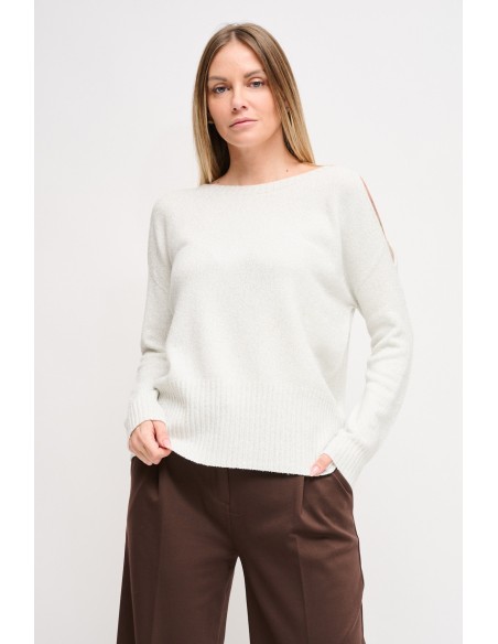 Malha Em Lurex Com Cut-Out Maryley
