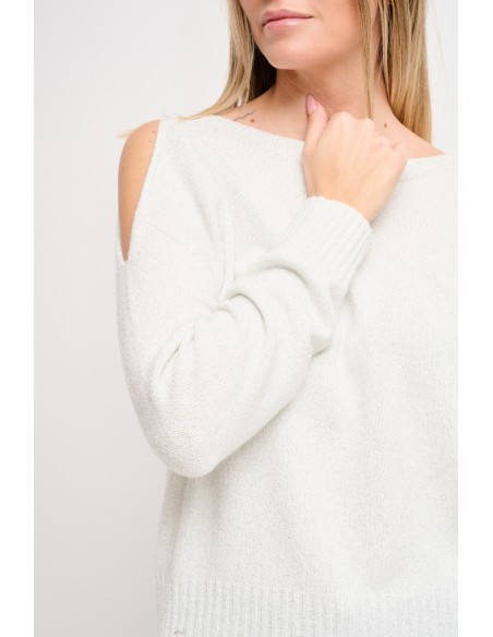 Malha em Lurex com Cut-Out Maryley