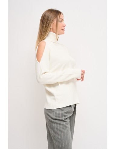 Camisola de malha com gola alta e cut-out Maryley