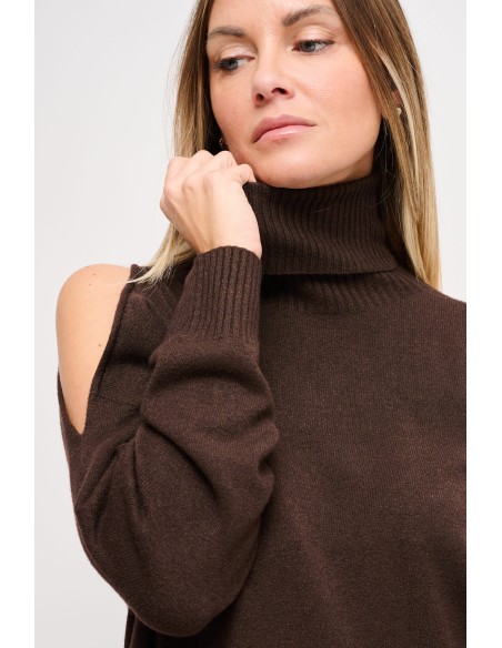 Camisola com gola alta e cut-out Maryley