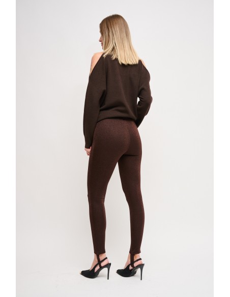 Panta Lurex Con Ghette Maryley - Vestiti Firmati Life Smiles