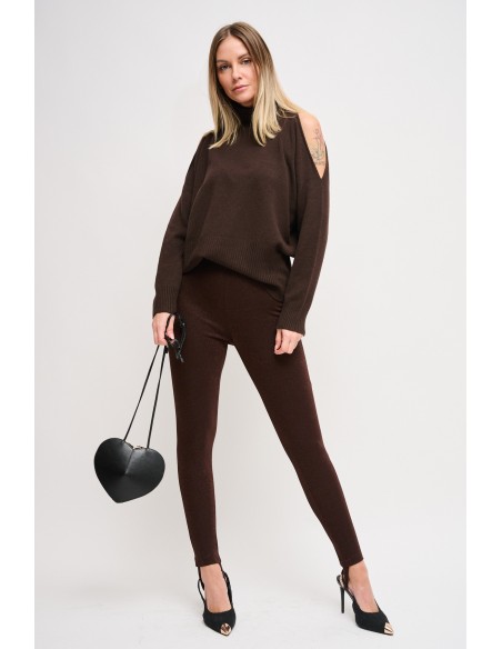 Panta Lurex Con Ghette Maryley - Vestiti Firmati Life Smiles