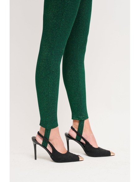 Panta Lurex Con Ghette Maryley - Vestiti Firmati Life Smiles