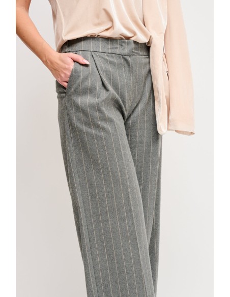 Pantaloni A Palazzo Gessati Maryley - Vestiti Firmati Life Smiles