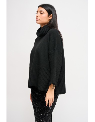 Gola alta oversize com manga 3/4 Maryley