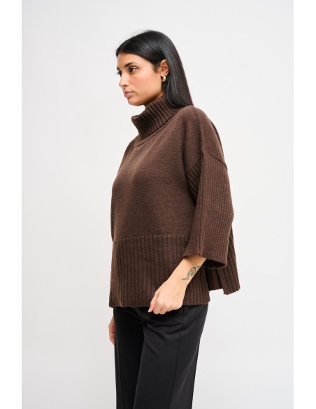 Dolcevita Oversize com Manga 3/4 Maryley