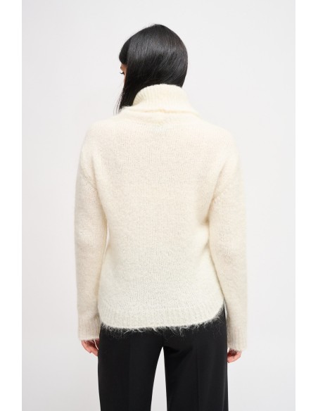 Dolcevita Cropped em Mohair Maryley
