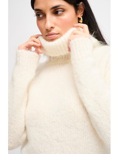 Camisola dolcevita cropped em mohair Maryley