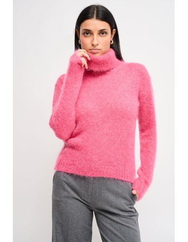 Camisola de gola alta curta em mohair Maryley