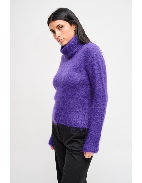 Dolcevita cropped em mohair Maryley