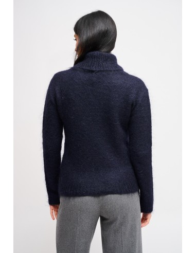 Camisola de gola alta cropped em mohair Maryley