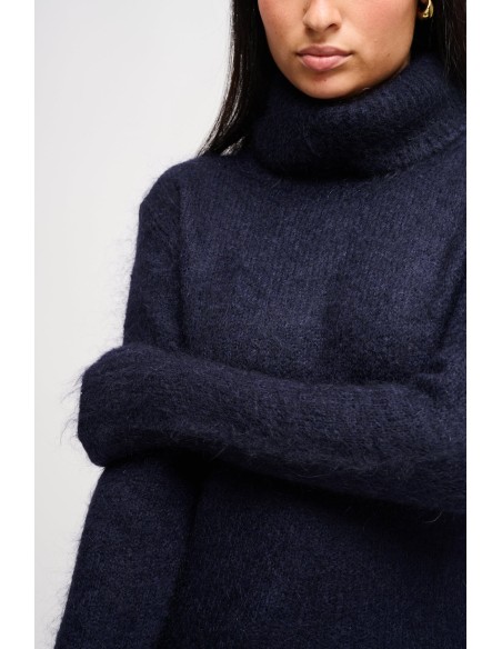 Dolcevita Cropped em Mohair Maryley