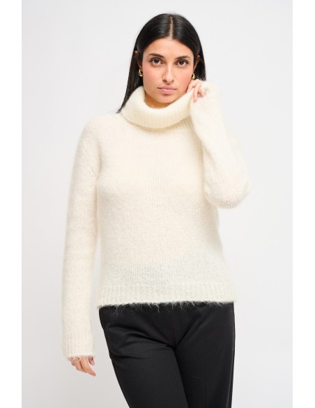 Dolcevita Cropped em Mohair Maryley