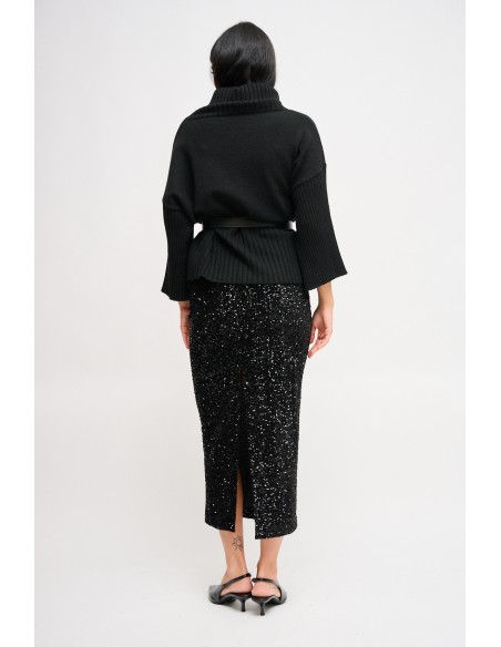 Gonna Midi In Paillettes Maryley - Vestiti Firmati Life Smiles