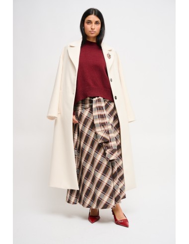 Gonna Check Con Nodo Effetto Maniche Maryley - Vestiti Firmati Life...