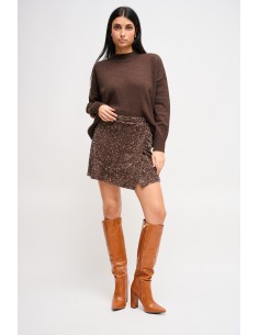 Minigonna In Paillettes Maryley - Vestiti Firmati Life Smiles