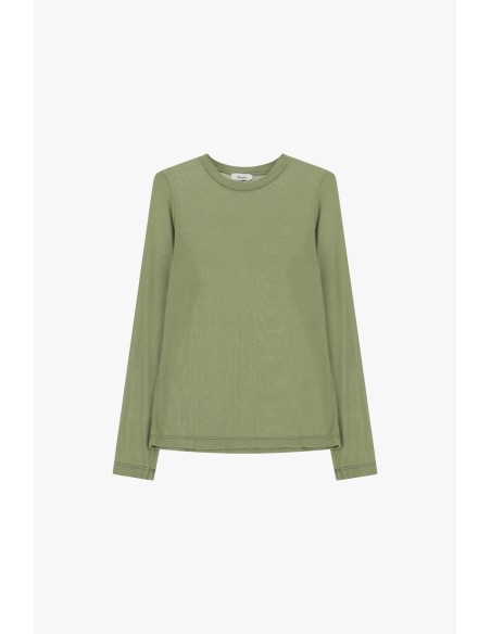 T-Shirt De Manga Comprida, Gola Redonda E Corte Reto Dixie - Vestiti Firmati Life Smiles