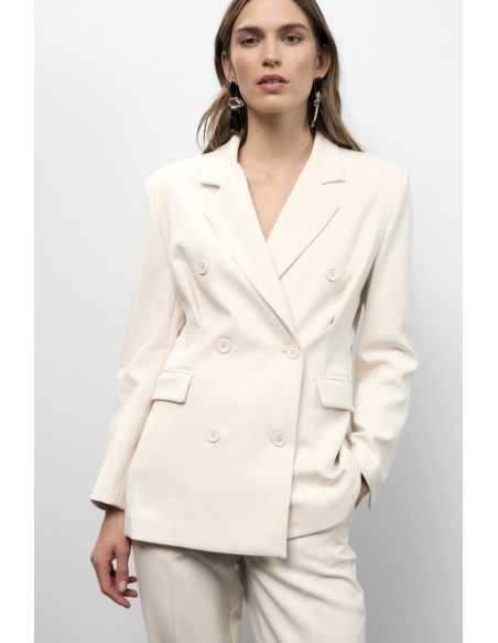 Blazer de abotoamento duplo com bolsos embutidos Dixie