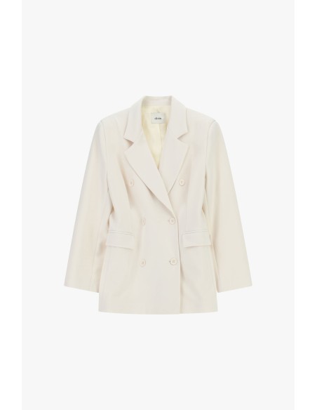Blazer com Duplo Peito e Bolsos de Embutir Dixie