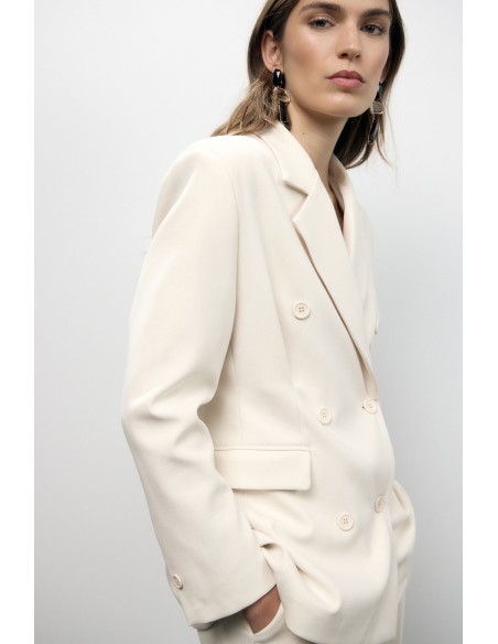 Blazer de abotoamento duplo com bolsos embutidos Dixie