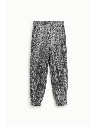 Pantaloni Jogging Con Paillettes E Fondo Elasticizzato Dixie - Vest...