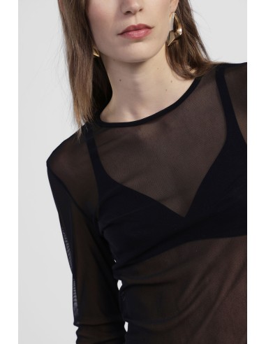 T-Shirt A Maniche Lunghe Effetto Trasparente Dixie - Vestiti Firmat...