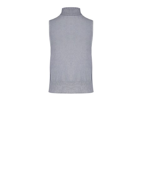 Camisola De Gola Alta Sem Mangas Com O Logótipo RR Bordado Rinascimento - Vestiti Firmati Life Smiles