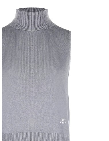 Camisola De Gola Alta Sem Mangas Com O Logótipo RR Bordado Rinascimento - Vestiti Firmati Life Smiles