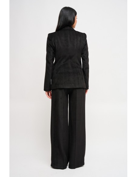 Conjunto Blazer Cruzado E Calças Palazzo Maryley