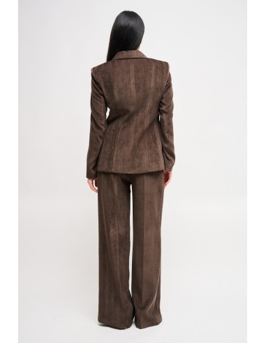 Conjunto Blazer de Abotoamento Duplo e Calças Palazzo Maryley