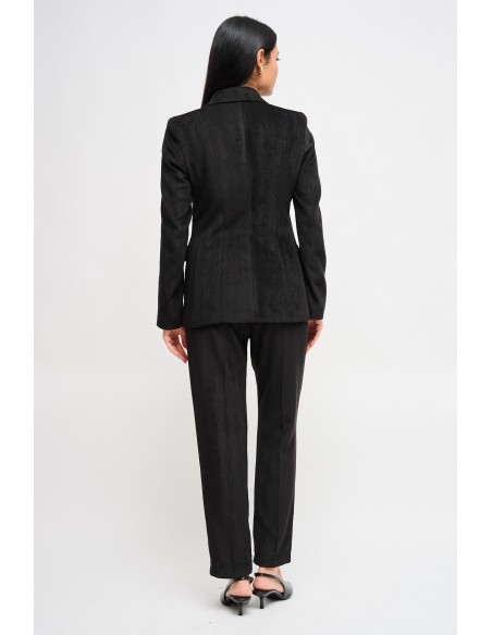 Conjunto blazer de duplo peito e calças cigarette Maryley