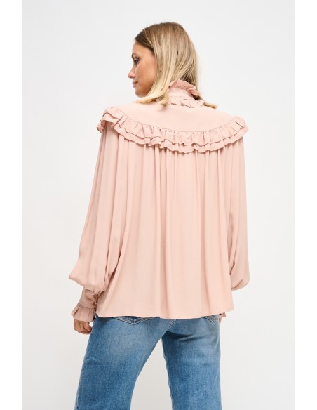 Blusa em viscose com laço Maryley