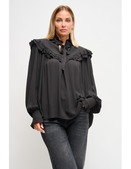 Blusa em viscose com laço Maryley
