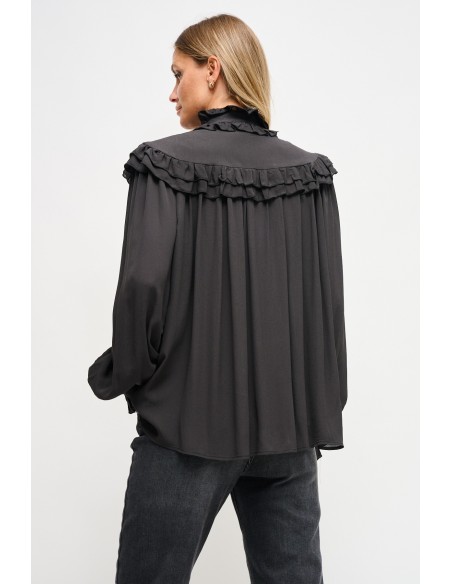 Blusa em viscose com laço Maryley