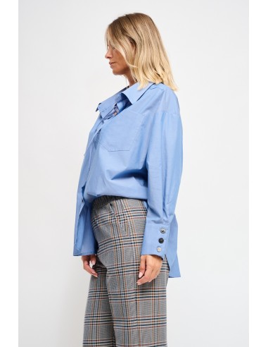 Camisa oversize em algodão com laço Maryley