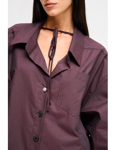 Camisa Oversize de Algodão com Cordão Maryley