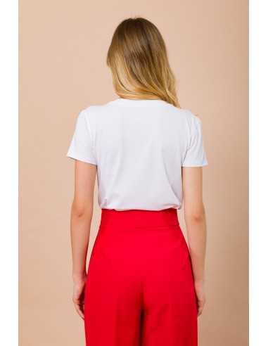 T-Shirt Love Is The Way com aplicações de joias Maryley