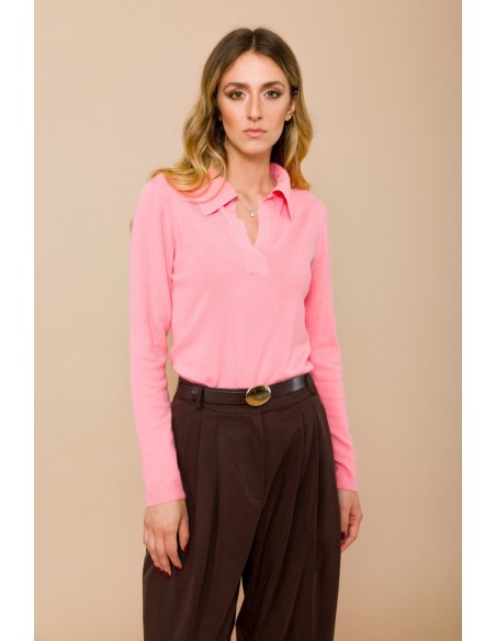 Polo Em Malha De Manga Comprida Maryley